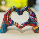 HeartGesture - Wunderschön Hand Herz Bildhauerei