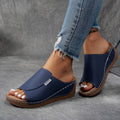 Liama – Lässige Slide-Sandalen mit bequemer Keilsohle
