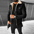 Anton - Langärmelig Pelz Auskleidung Denim Jacke