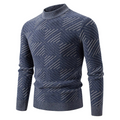 Gabriel - Schlanke Passform Rundhals Pullover Mit langen Ärmeln für Komfort