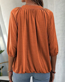 Daria – Locker sitzende Bluse mit Rundhalsausschnitt und kurzen Ärmeln