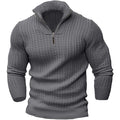 Rainer - Warmer Langärmelig Halb Reißverschluss Pullover