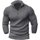 Rainer - Warmer Langärmelig Halb Reißverschluss Pullover