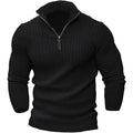 Rainer - Warmer Langärmelig Halb Reißverschluss Pullover