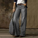 Marlene - Elegante knöchellange Hose mit weitem Bein lockerem Sitz und Taschen