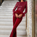 Mila – Lässiger Jumpsuit mit ausgestelltem Bein und langen Ärmeln