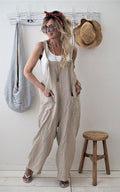 Luisa - Locker geschnittener Overall mit verstellbarem Schultergurt und Taschen