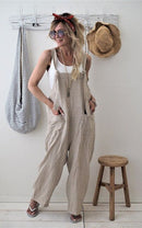 Luisa - Locker geschnittener Overall mit verstellbarem Schultergurt und Taschen