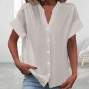 Lydia – Lässiges V Ausschnitt Oberteil Mit Kurzen Ärmeln