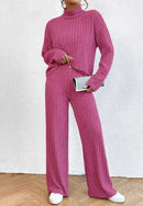 Emma - Langärmelig Rollkragenpullover Und Hosenset