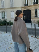 Gisela - Warm Langärmelig Jacke Mit Knöpfen