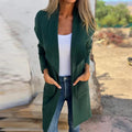 Clara - Langärmelig Strickjacke Mantel Mit Taschen