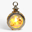FrostGlow - Dekor Weihnachten Schneemann Lampe Mit LED Laterne Simuliert