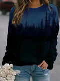 Marina – Pullover mit Einzigartig Print Rundhalsausschnitt und langen Ärmeln