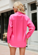 Selene -  Langärmelig Lose Passform Polobluse