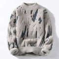 Axel - Warmer Langärmelig Rundhalsausschnitt Lose Strickpullover