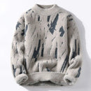 Axel - Warmer Langärmelig Rundhalsausschnitt Lose Strickpullover