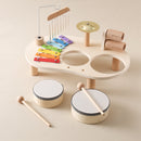 TunePlay – Musikalischer Spielzeugtisch für Kinder mit Trommeln Xylophon und Glocken