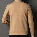 Henry - Langärmelige Schlanke Passform Gestrickte Strickjacke Mit Taschen