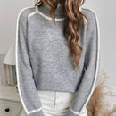 Fiona - Bequem Langärmelig Rollkragenpullover