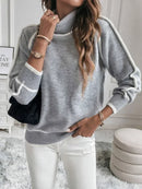 Fiona - Bequem Langärmelig Rollkragenpullover