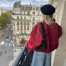 Chloe - Langärmelige Überdimensionale Jacke Mit Reißverschluß