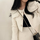 Paula - Lässiger langärmeliger Blazer mit Rock zweiteiliges Set