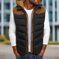 Anton - Stylische wattierte Kapuzenjacke mit langen Ärmeln und Reißverschlusstaschen