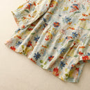 Raya – Bluse mit floralem Patchwork-Muster, lockerer Passform und weitem Schnitt
