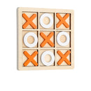 TactBoard - Langlebiges Tic Tac Toe Holzspiel mit hellen leicht zu handhabenden Spielsteinen