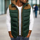 Anton - Stylische wattierte Kapuzenjacke mit langen Ärmeln und Reißverschlusstaschen