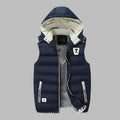 Anselm - Bequeme wattierte Kapuzenjacke mit Reißverschluss und Taschen