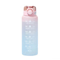 AquaGlide – Tragbare Sport Wasserflasche mit Strohhalm und Schnellöffnungsdesign
