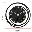 SilentRing - Moderne kreisförmige Wanduhr für Schlank Innenräume