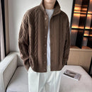 Lucas - Warmer Langärmelig Retromuster Pullover Mit Schaltflächen