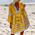 Sophia - Bequemes Kleid Mit V Ausschnitt