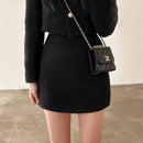 Paula - Lässiger langärmeliger Blazer mit Rock zweiteiliges Set