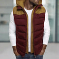 Anton - Stylische wattierte Kapuzenjacke mit langen Ärmeln und Reißverschlusstaschen