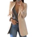 Emma - Lässige langärmelige Jacke mit Reverskragen und großen Taschen