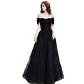 Selene – Elegantes Off-Shoulder-Kleid mit funkelnden Details