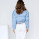 Carla - Bequeme Stehkragen Pufferjacke mit langen Ärmeln