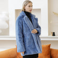 Amelia - Warmer Langärmelig Fake Pelz Jacke Mit Taschen