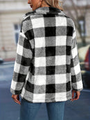 Aveline - Langärmelige Seitentaschen Jacke Mit Knöpfen