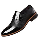 James – Riemchenschuhe mit spitzer Spitze und Schnallendetail
