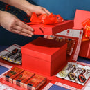 TreasureBox - Mehrschichtige Überraschungsexplosions Geschenkbox Entfalten Sie Ihre Erinnerungen mit Fotos und Notizen