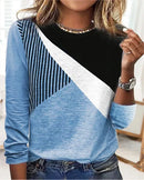 Ivy – Stylischer Gestreifter Langarm Pullover Mit Rundhalsausschnitt