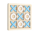 TactBoard - Langlebiges Tic Tac Toe Holzspiel mit hellen leicht zu handhabenden Spielsteinen