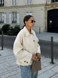 Gisela - Warm Langärmelig Jacke Mit Knöpfen