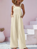 Luisa – Stylischer Schlanke Passform Jumpsuit mit breiten Trägern und Taschen