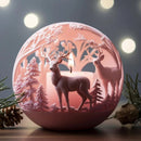 ForestGlow - Festliche Dekoration Kerze Relief Schimmelpilz